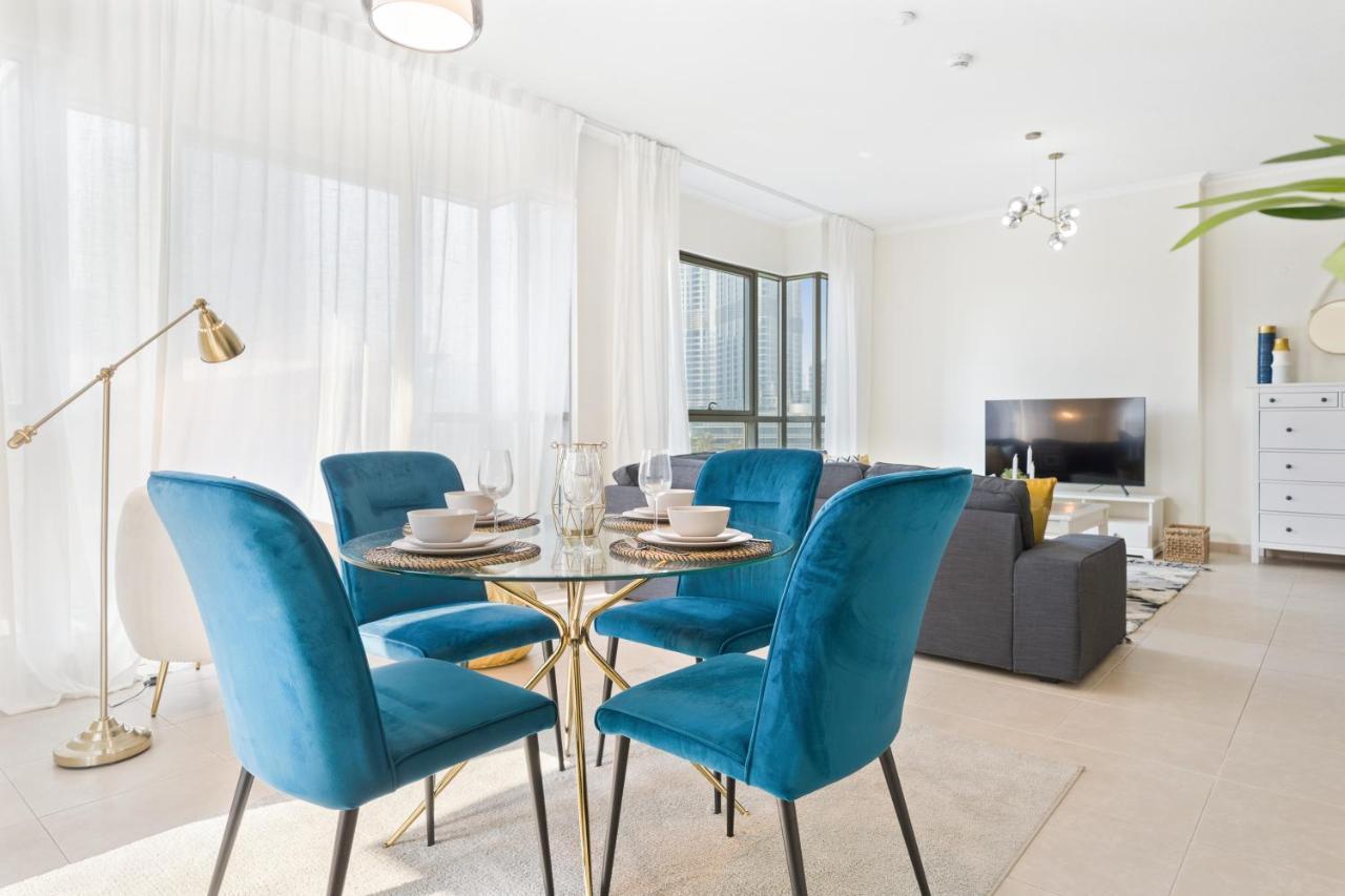 Stylish Apartment With Partial Burj Khalifa View Dubaj Zewnętrze zdjęcie